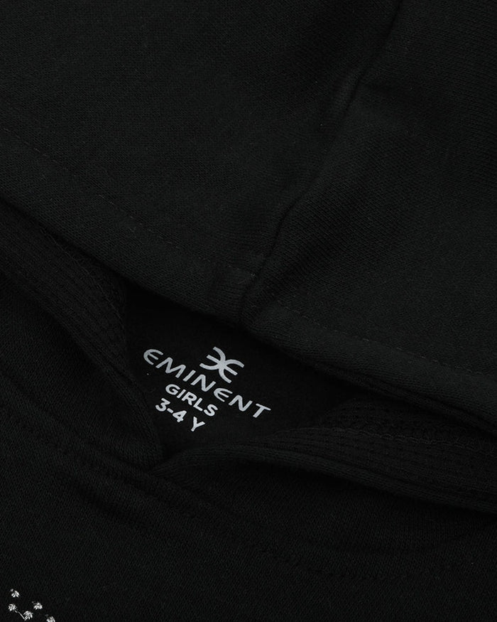 Eminent Girls Full Sleeves Hoodie Jacket - Black, Girls Hoodies & Sweat Shirts, Eminent, Chase Value
