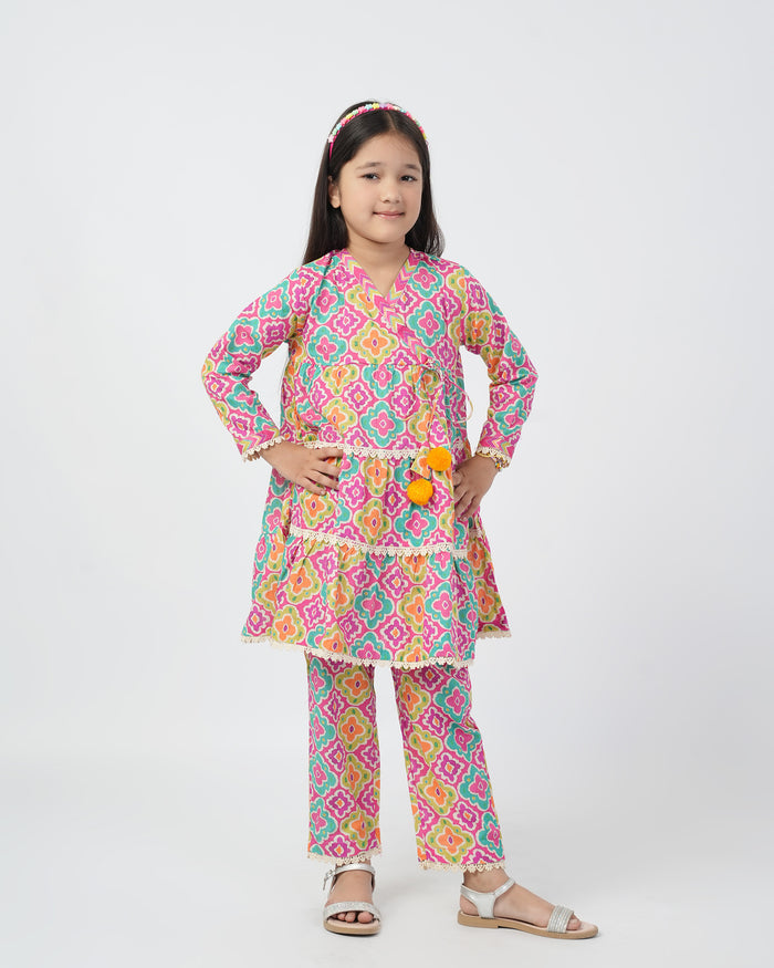 Girls Printed 2 Pc