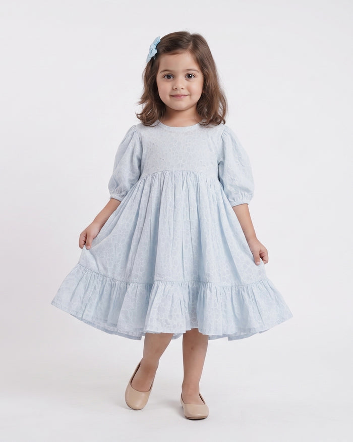 Girls Printed Cotton Frock