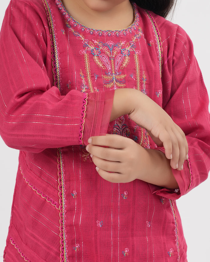Girls Signature Embroidered 2 Pc