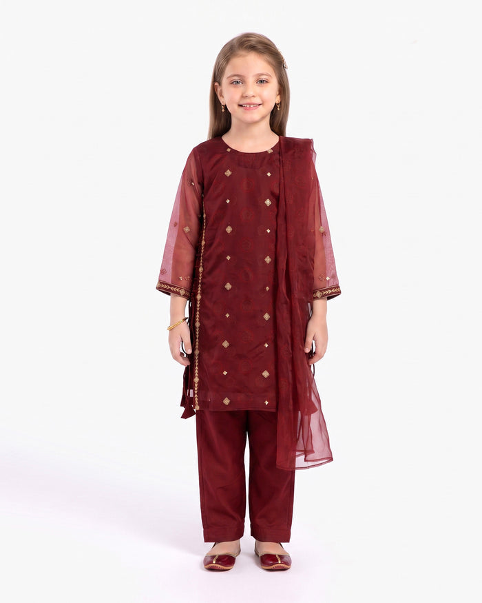 Girls Signature Embroidered 3 Pc