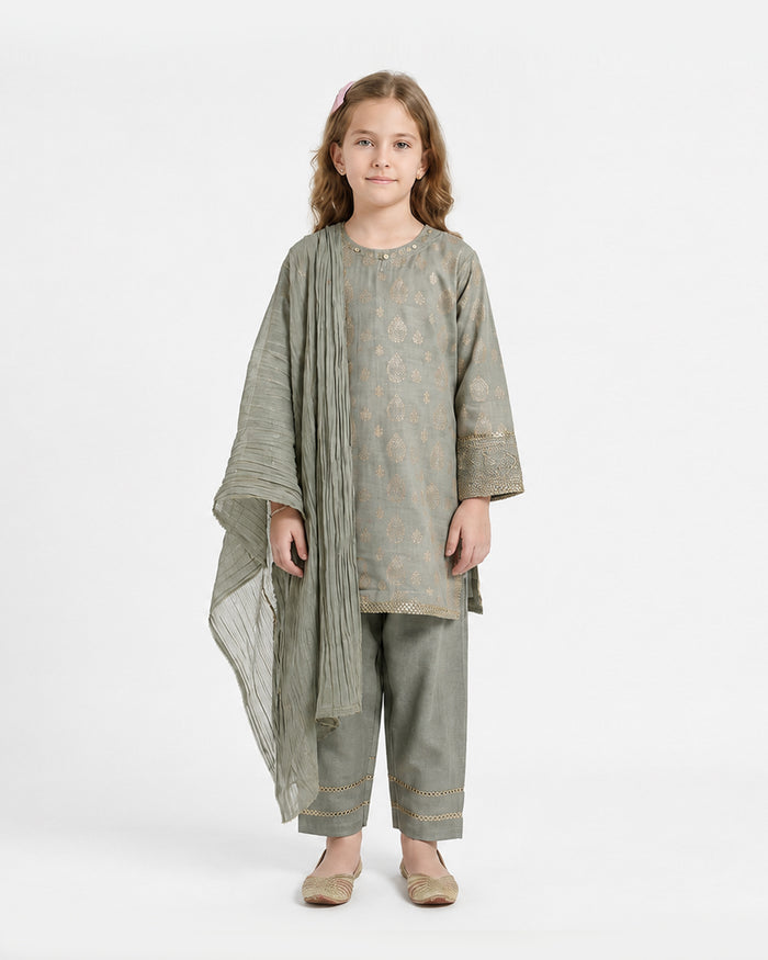 Girls Signature Embroidered 3 Pc