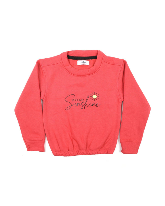 Eminent Girls Full Sleeves SweatShirt - Dark Pink, Girls Hoodies & Sweat Shirts, Eminent, Chase Value