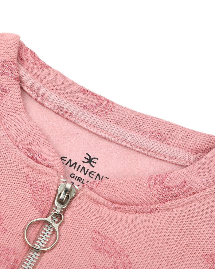 Eminent Girls Full Sleeves Sweat Shirt - Light Pink, Girls Hoodies & Sweat Shirts, Eminent, Chase Value