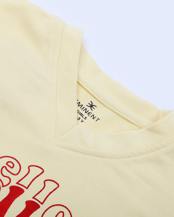 Eminent Girls Full Sleeves Sweat Shirt - Lemon, Girls Hoodies & Sweat Shirts, Eminent, Chase Value