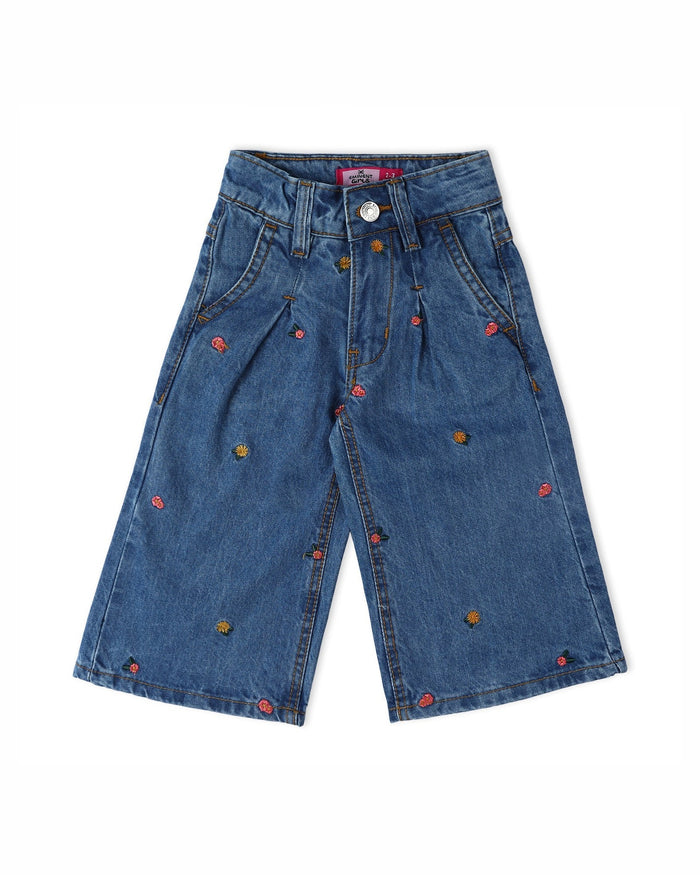 Eminent Girls Wider Leg Denim Pant - Mid Blue, Girls Pants & Capri, Eminent, Chase Value