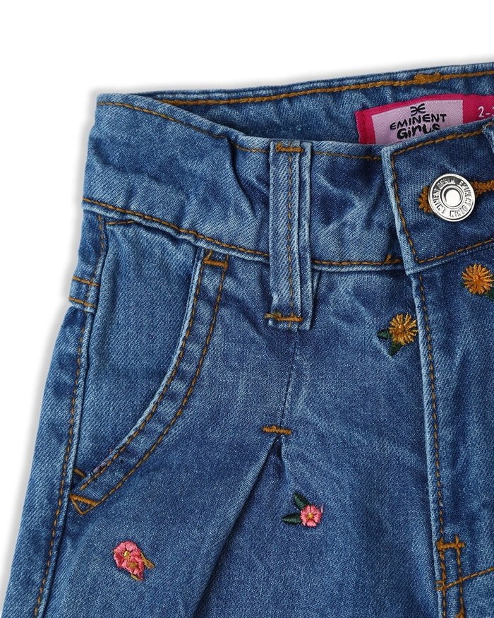 Eminent Girls Wider Leg Denim Pant - Mid Blue, Girls Pants & Capri, Eminent, Chase Value