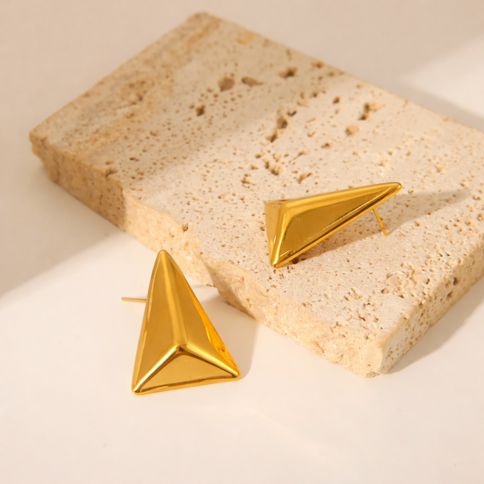 Golden Apex Studs - Pabeena