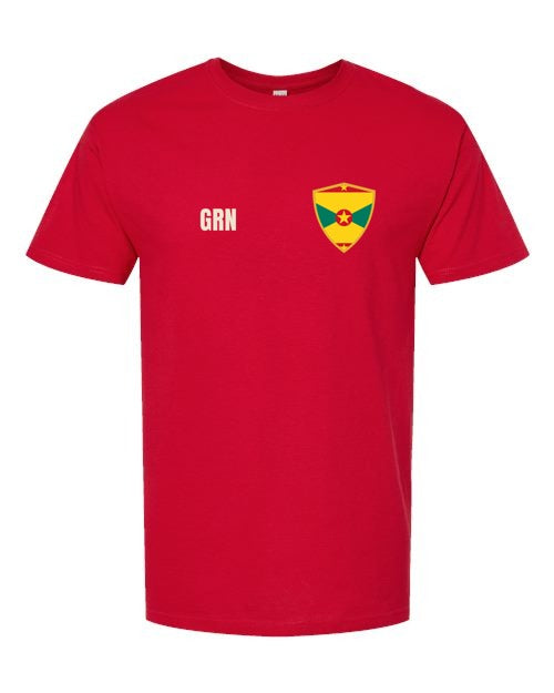Grenada Soccer Tee — Retro National Crest | NYC Factory