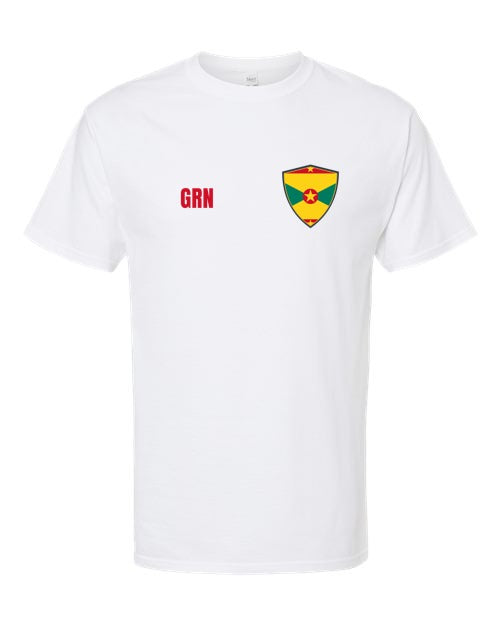 Grenada Soccer Tee — Retro National Crest | NYC Factory