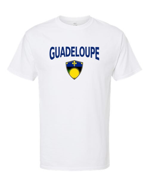 Guadeloupe Arched Crest Soccer Tee — NYC Factory