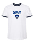 Guam Arched Crest Soccer Ringer Tee — NYC Factory