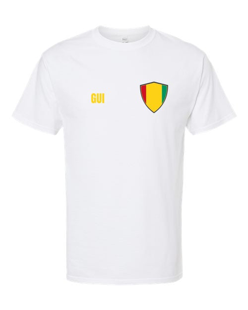 Guinea Soccer Tee — Retro National Crest | NYC Factory