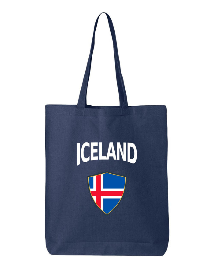 Iceland Soccer Tote Bag — Arched National Crest | NYC Factory
