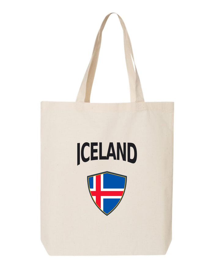 Iceland Soccer Tote Bag — Arched National Crest | NYC Factory