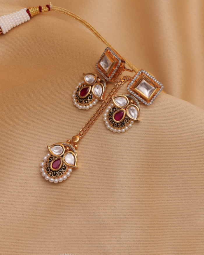 Imperial Rouge Moissanite Drape Set