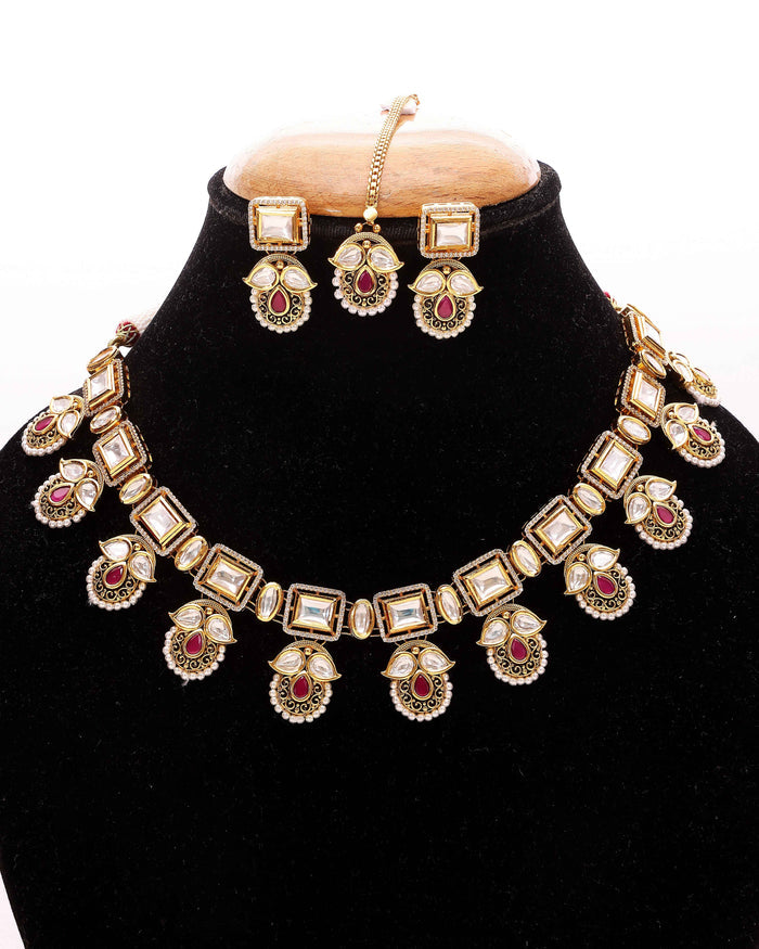 Imperial Rouge Moissanite Drape Set