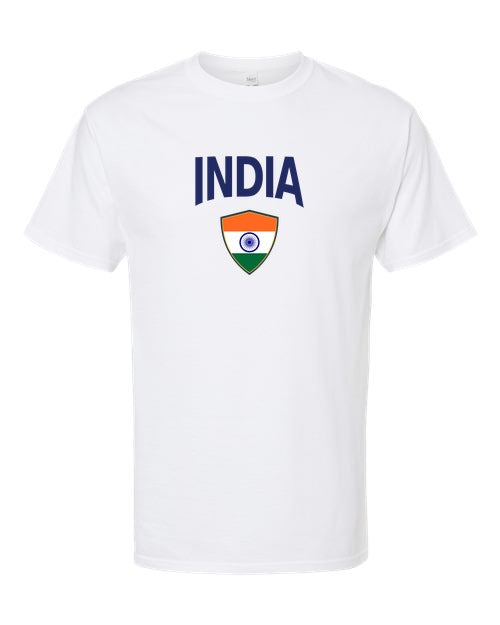 India Arched Crest Soccer Tee — NYC Factory