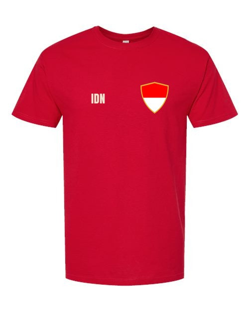 Indonesia Soccer Tee — Retro National Crest | NYC Factory