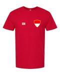 Indonesia Soccer Tee — Retro National Crest | NYC Factory