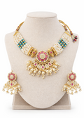 Ivory Gulnaar Kundan Choker Set - Pabeena