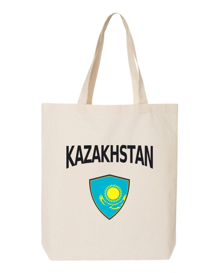 Kazakhstan Soccer Tote Bag — Arched National Crest | NYC Factory