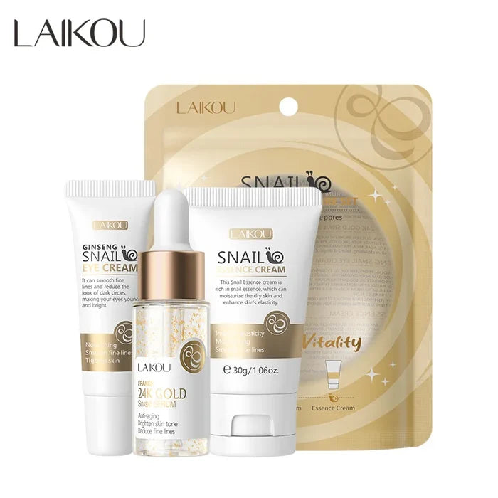LAIKOU 3-Piece Facial Skincare Gift Set