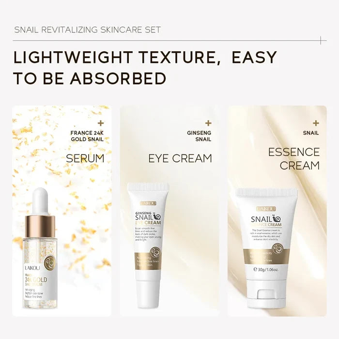 LAIKOU 3-Piece Facial Skincare Gift Set