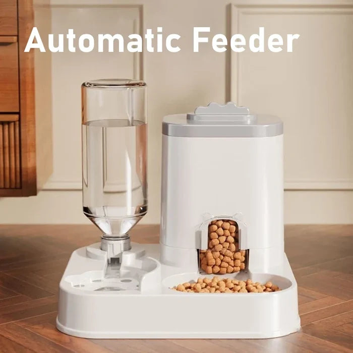 Large Capacity Automatic Pet Feeder & Water Dispenser for Cats and Dogs