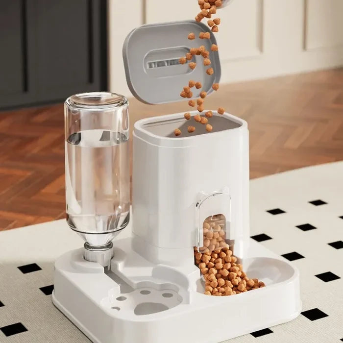 Large Capacity Automatic Pet Feeder & Water Dispenser for Cats and Dogs