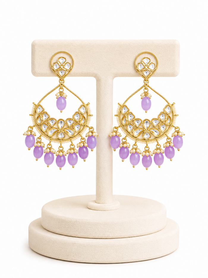 Lavender Moonfall Earrings - Pabeena