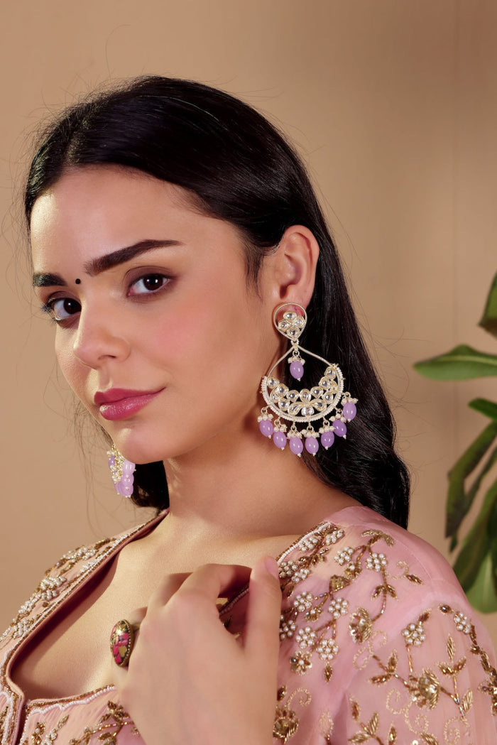 Lavender Moonfall Earrings - Pabeena