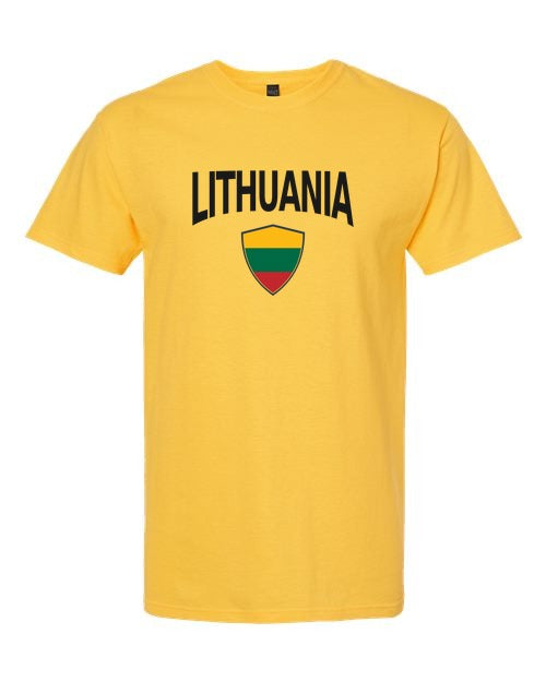 Lithuania Arched Crest Soccer Tee — NYC Factory