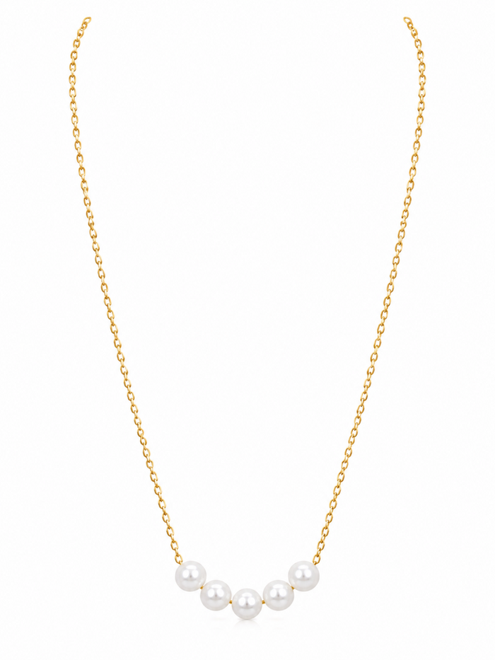 Luna Pearl Drop Necklace – view 4 – Pabeena
