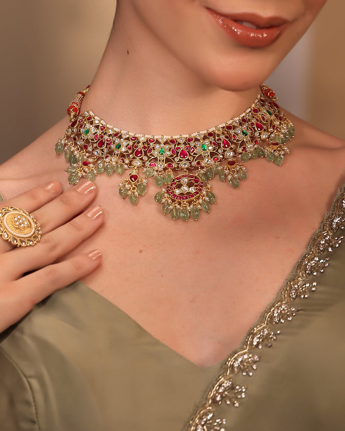 Mahira Regal Polki Jadau Choker - Pabeena