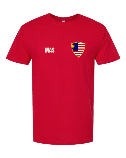 Malaysia Soccer Tee — Retro National Crest | NYC Factory