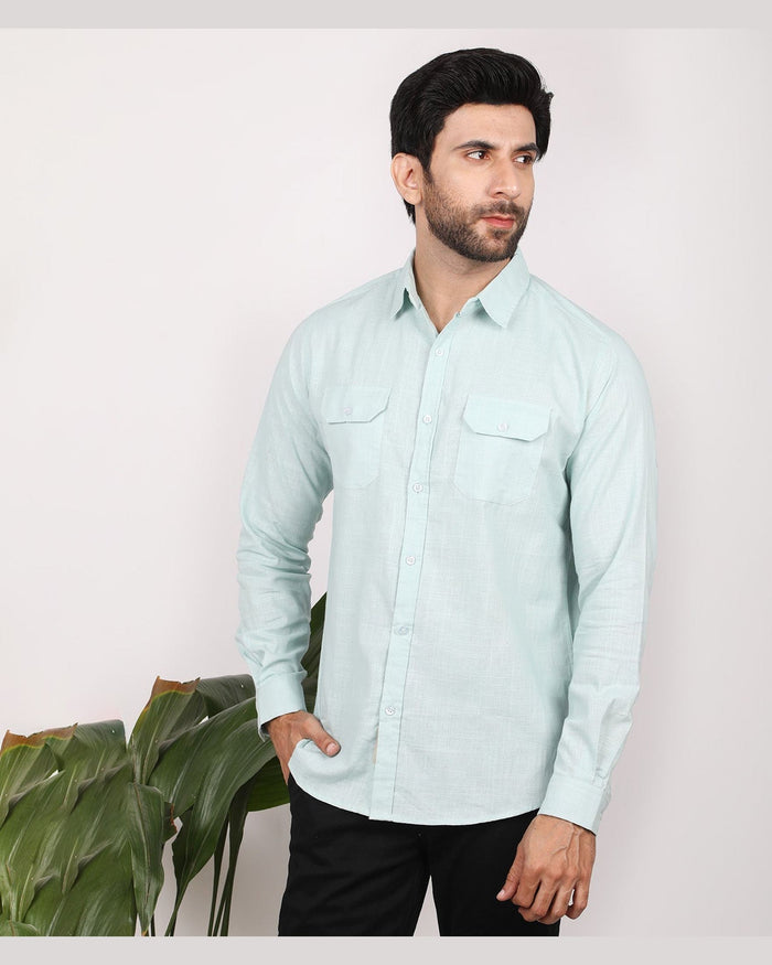 Eminent Men's Casual Check Shirt - Surf Spray, Men's Shirts, Eminent, Chase Value