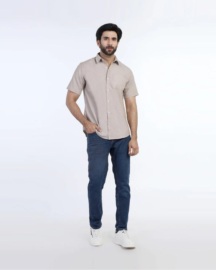 Men's Casual Half Sleeves Shirt