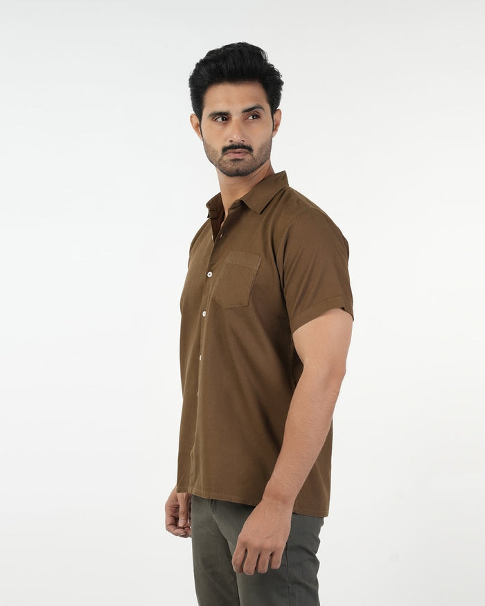 Eminent Men's Casual Half Sleeves Shirt - Brown, Men's Shirts, Eminent, Chase Value