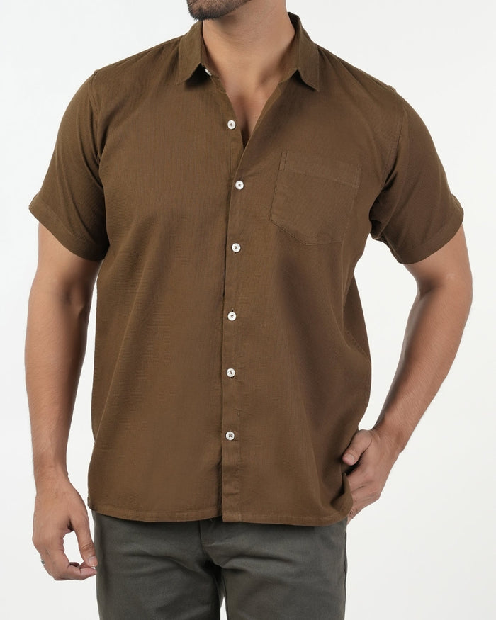 Eminent Men's Casual Half Sleeves Shirt - Brown, Men's Shirts, Eminent, Chase Value