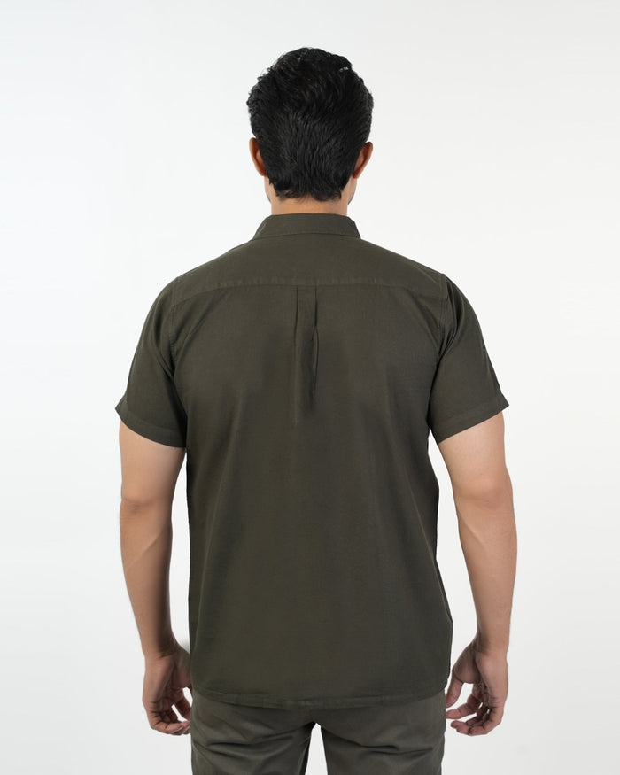 Eminent Men's Casual Half Sleeves Shirt - Dark Green, Men's Shirts, Eminent, Chase Value