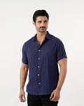 Men's Casual Half Sleeves Strip Shirt