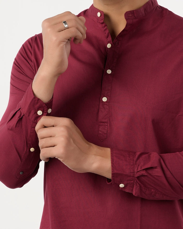 Men's Casual Plain Shirt