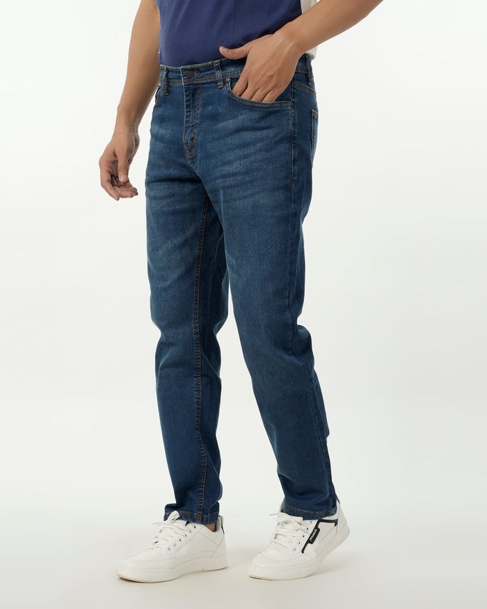 Eminent Men's Denim Regular Fit Pant - Mid Blue, Men's Casual Pants & Jeans, Eminent, Chase Value