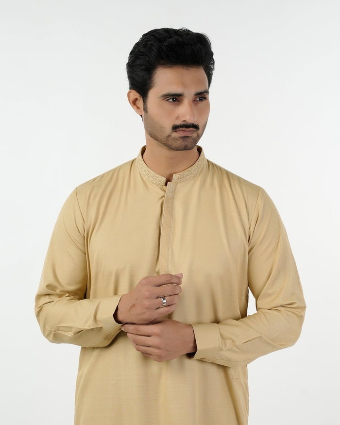 Eminent Men's Kurta Shalwar Suit - Beige, Men's Shalwar Kameez, Eminent, Chase Value