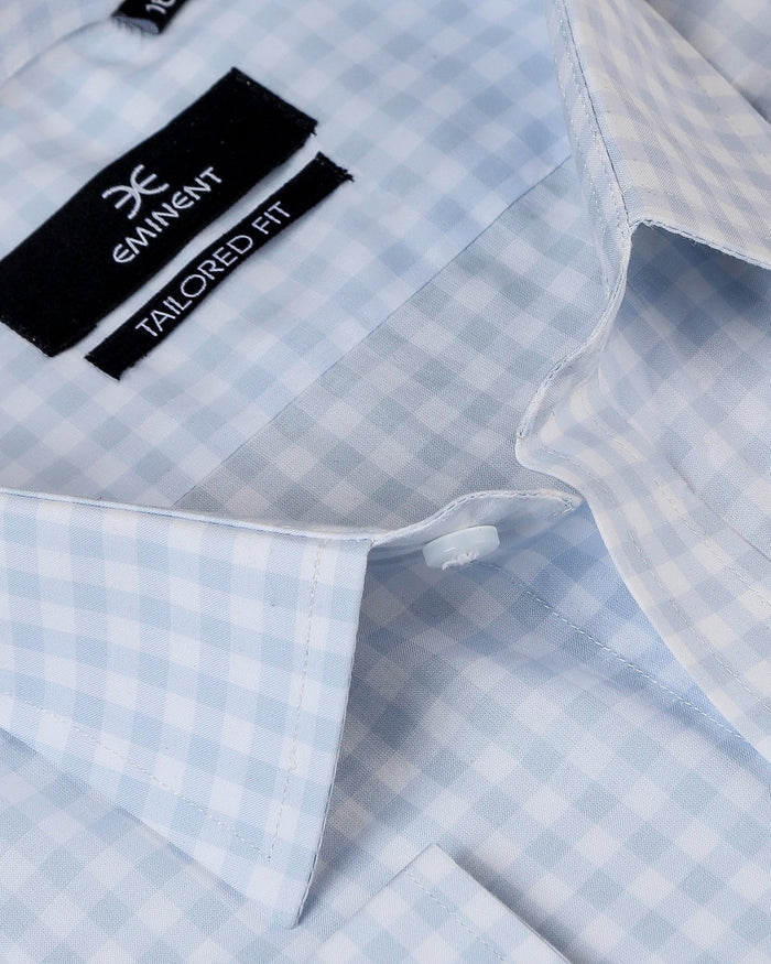 Eminent Men's Formal Check Shirt - Light Blue, Men's Shirts, Eminent, Chase Value