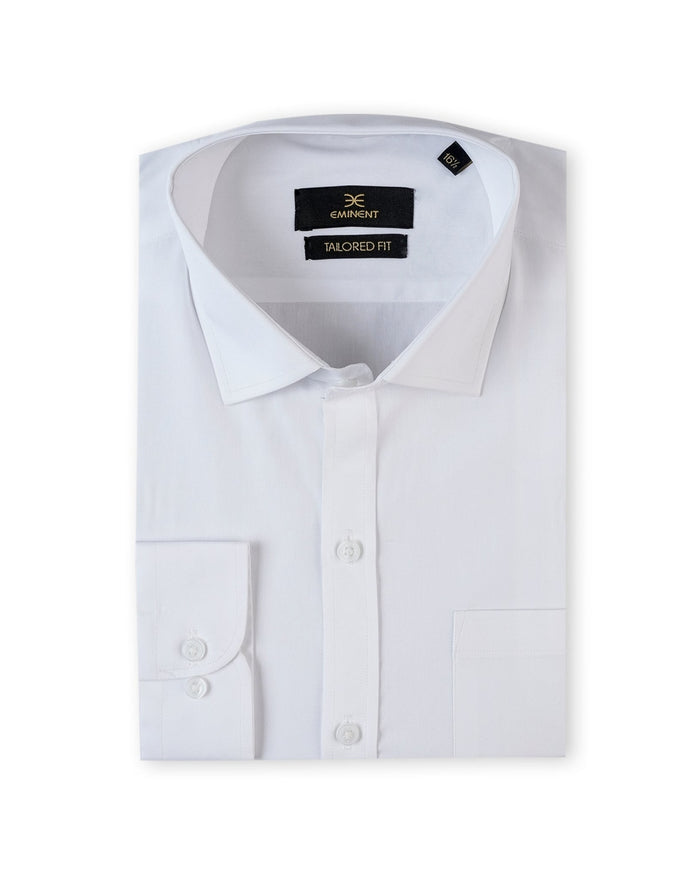 Eminent Men's Formal Plain Shirt - White, Men's Shirts, Eminent, Chase Value