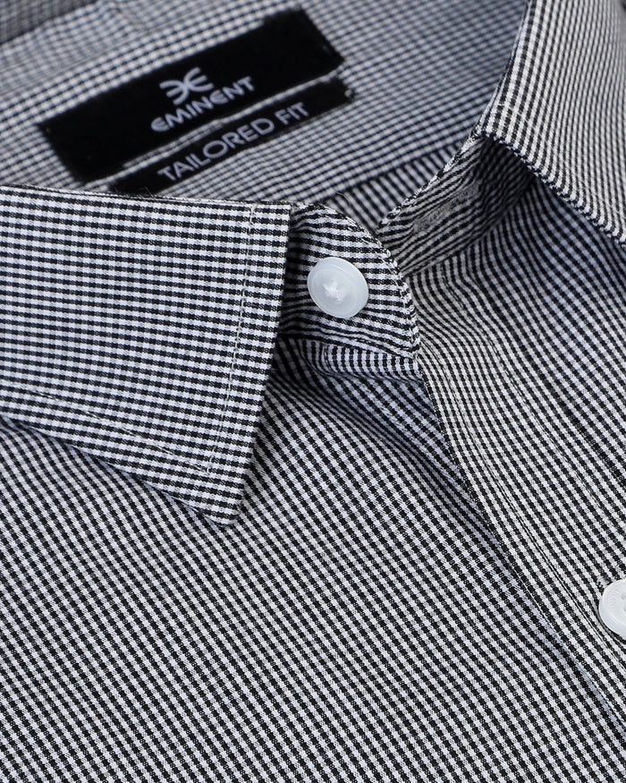 Eminent Men's Formal Check Shirt - Black, Men's Shirts, Eminent, Chase Value