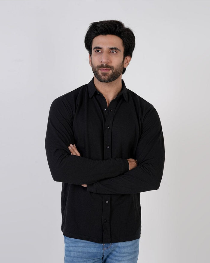 Eminent Men's Front Open Shirt - Black, Men's Shirts, Eminent, Chase Value
