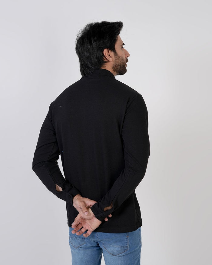 Eminent Men's Front Open Shirt - Black, Men's Shirts, Eminent, Chase Value